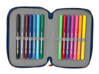 Schooletui met Accessoires Super Mario Trick Rood Donkerblauw 12,5 x 19,5 x 5,5 cm 37 Onderdelen - thumbnail