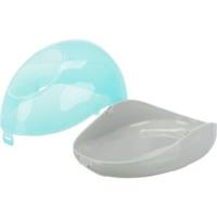 TRIXIE ZANDBAD DEGOES / CHINCHILLA'S KUNSTSTOF GRIJS / TURQUOISE 27X16X18 CM 2 ST - thumbnail