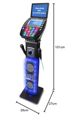 Easy Karaoke EKS878BT Bluetooth Karaoke System met twee microfoons