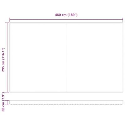 Luifel automatisch uittrekbaar 300x250 cm bordeauxrood