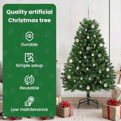 VidaXL Kunstkerstboom met 150 led groen 150 cm pvc en metaal