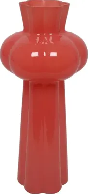 Countryfield vaas glas marley 11x25cm donkerroze