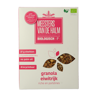 De Halm Granola eiwitrijk bio 350 Gram