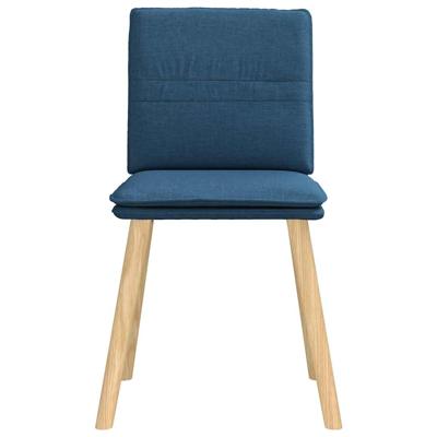 Eetkamerstoelen 4 st stof blauw