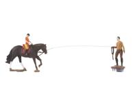 NOCH 66717 H0 micro-motion-manege met paardenboxen - thumbnail
