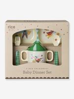 Babyset in roze HERO RICE melamine, 4 stuks groen - thumbnail