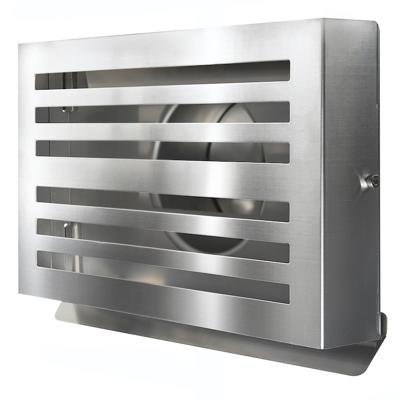 PREMIUM LINE design gevelkap -BETA - Ø100mm - grofmazig gaas - RVS