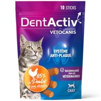 DentActiv - 10 Sticks - VETOCANIS - Mondhygiëne met kip voor katten - thumbnail