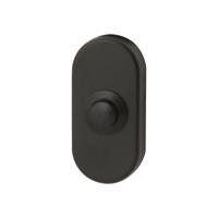 Hardbrass Beldrukker ovaal - puurzwart - thumbnail