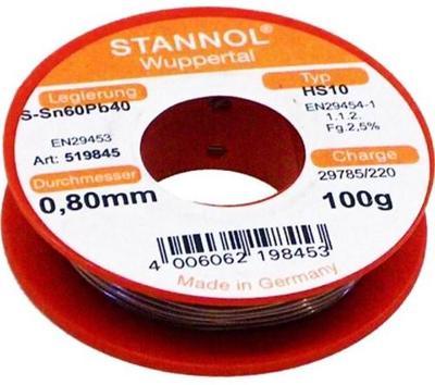 Enzo stannol soldeertin harskern diameter 0.8mm 100gr - 6474982 Enzo stannol soldeertin harskern diameter 0.8mm 100gr - 6474982