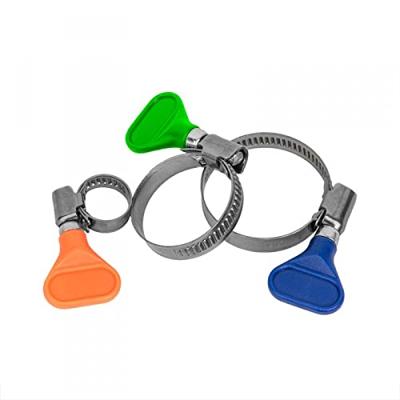 Slangklem 10-16mm RVS met vleugelmoer