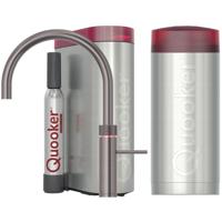 Quooker Fusion Round Keukenkraan Set - Kokend Warm- en Koud Water - Gunmetal - Inclusief COMBI Reservoir & CUBE - Direct Gekoeld Bruisend Water - thumbnail