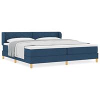 Boxspringbed met matras creme 90x200 cm stof Blauw 200 x 200 cm - thumbnail