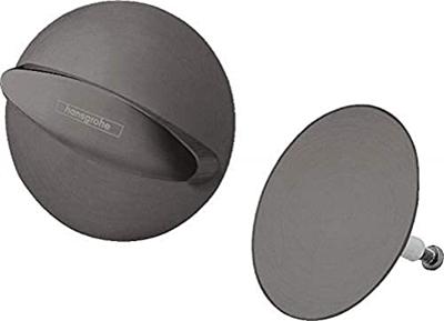 Hansgrohe Flexaplus afbouwdeel E afvoer- en overloopgarnituur, Brushed Black Chrome