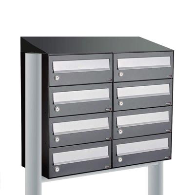 Allux Hive Set 2-Breed, 4-Hoog Met Dak Op Statief Antraciet - 40030065_2x4ds