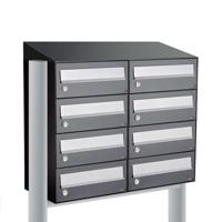 Allux Hive Set 2-Breed, 4-Hoog Met Dak Op Statief Antraciet - 40030065_2x4ds - thumbnail