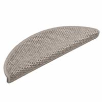 Trapmatten zelfklevend 30 st sisal-look 56x17x3cm zilverkleurig - thumbnail