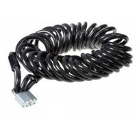 Falkx Staalkabel met slot 10 meter x 15 mm. met Lussen Geplastificeerd - thumbnail