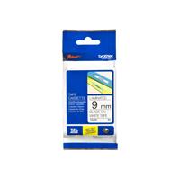Brother TZe tape voor P-Touch 9 mm, zwart op wit - thumbnail