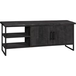 DTP Home TV-meubel 'Beam' Teakhout, 140cm, kleur Zwart