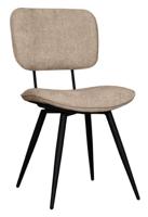 LABEL51 Eetkamerstoel Liva - Clay - - Zwart Metalen Frame - thumbnail