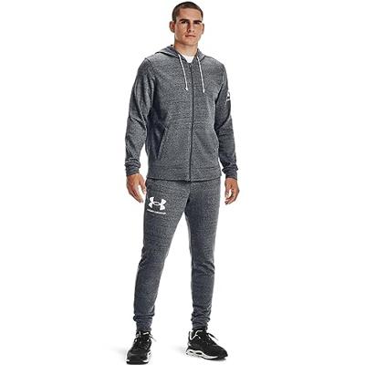 Heren Sportjas Under Armour Terry Zwart Donker grijs - Maat: M