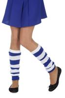 Beenwarmers blauw/wit - thumbnail