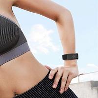 Fitbit Charge 3 & 4 siliconen DOT bandje - Zwart + Grijs - Maat: Large - thumbnail