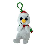 TY Beanie Boos Clip Knuffel Sneeuwman Brrrnard 7 cm - thumbnail