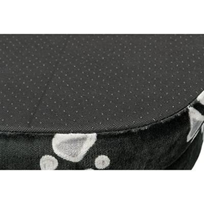 TRIXIE HONDENKUSSEN JIMMY OVAAL ZWART MET POOTPRINT 77X50 CM - thumbnail