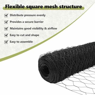 VidaXL Hexagon hek grijs 0,8 x 50 m pvc