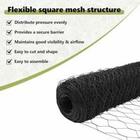 VidaXL Hexagon hek grijs 0,8 x 50 m pvc - thumbnail