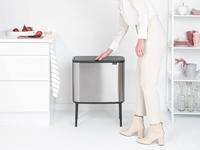 Brabantia Bo touch bin 11+23 liter matt steel fingerprint proof - thumbnail