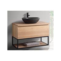 Badkamermeubel Casajoy Vermont 90x46x55 cm Eiken Casajoy - thumbnail