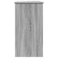 Bureau 80x40x75 cm bewerkt hout grijs sonoma eikenkleurig - thumbnail