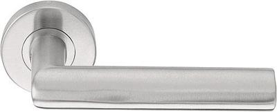 Formani Basics LB8 deurkruk geveerd op rozet - mat RVS