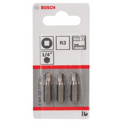 Bosch Accessoires 3X Bit Extra-Hard 4Kant 1/4" 25 - 2608521110 Bosch Accessoires 3X Bit Extra-Hard 4Kant 1/4" 25 - 2608521110
