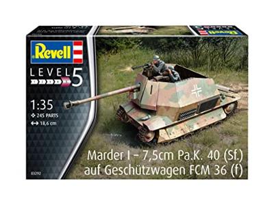 Revell 03292 Marder I – 7,5cm Pa.K. 40 (Sf.) auf FCM 36(f) 1:35 Schaal Ongebouwd/Ongelakt Plastic Model Kit