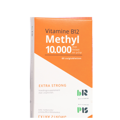 B12 Methyl 10.000 met Folaat - 60 tabletten