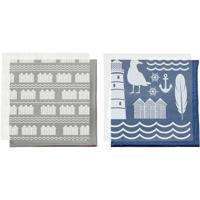 Creativ Company Deco folie en transfervel, vuurtoren, vel 15x15 cm, blauw, zilver, 2x2 vel/ 1 doos - thumbnail