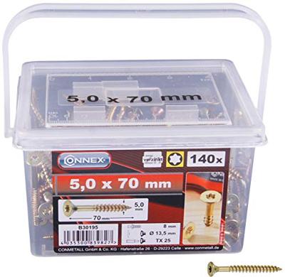 Connex Tx-Schroef 5.0X70 Vz Box 160St - B30195 Connex Tx-Schroef 5.0X70 Vz Box 160St - B30195