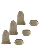 FALKE 3-paar Step High - heren footies met anti slip - Kousenvoetjes die niet afzakken - Sokken voor in loafers katoen - 50 - Beige - Onderbroek - - thumbnail