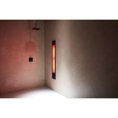 Sunshower Pure Mat Zwart XL Infrarood Inbouwapparaat 19.9x123.8x10 cm Aluminium Mat Zwart Sunshower