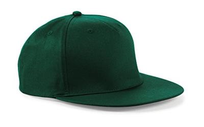 Beechfield CB610 5 Panel Snapback Rapper Cap - Bottle Green - One Size