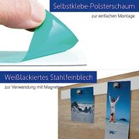MAUL metaalband Standaard lijst zelfklevend, ft 25 m x 35 mm, wit, op lengte te knippen - thumbnail