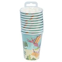 Boland Papieren bekers dino party set a 10 21cl - thumbnail