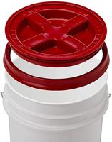 Gamma2 Gamma Seal Deksel voor diervoer, geschikt voor 1,9, 1,8 cm, 1,8 l en 7 gallon, rood - thumbnail