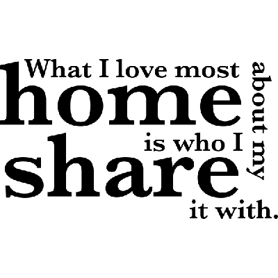 What I love most woord cloud - Muursticker