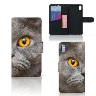 Telefoonhoesje | Met pasjeshouder | Xiaomi Redmi 7A Britse Korthaar Telefoonhoesje | Met pasjeshouder | Xiaomi Redmi 7A Britse Korthaar