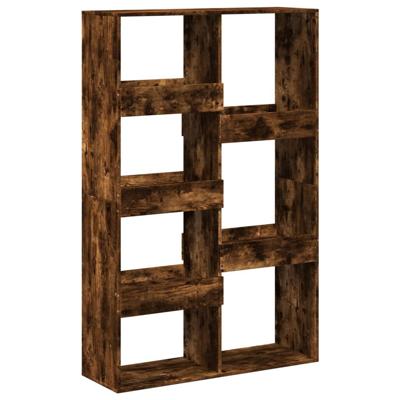 Boekenkast 100x33x155,5 cm bewerkt hout gerookt eikenkleurig